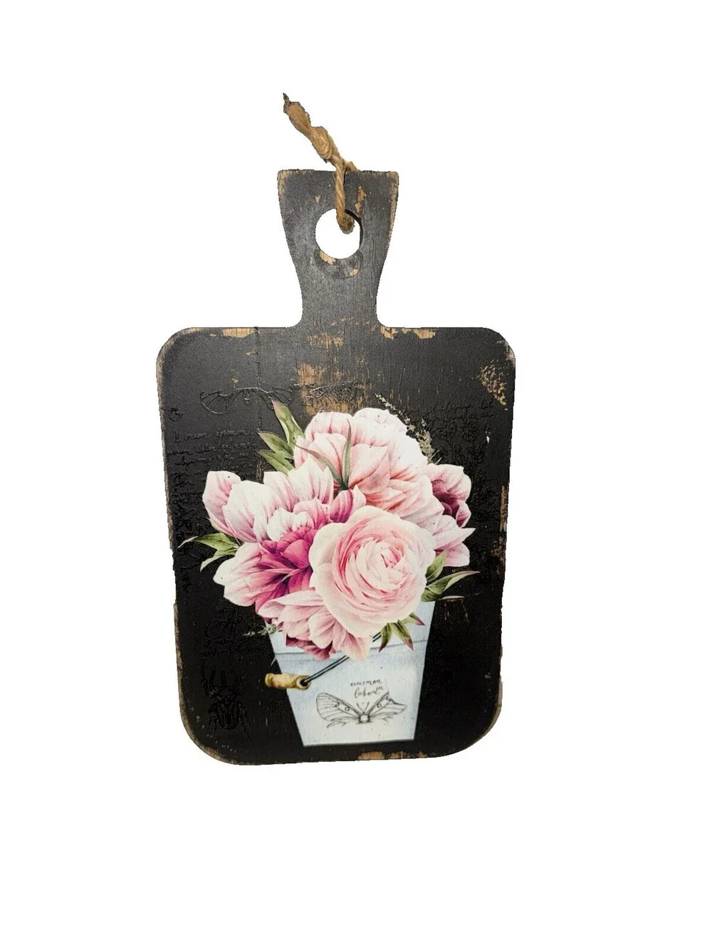 Vintage inspired Floral Wooden Decorative Cutting Board, cottagecore, country
